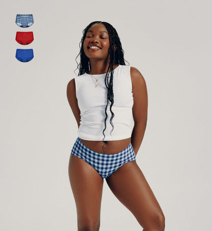 Teen Leakproof UltraThin No-Show Boyshort 3-Pack