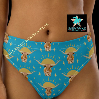 Baha Ranch Yeehaw Longhorn Sunshine Bikini Bottom