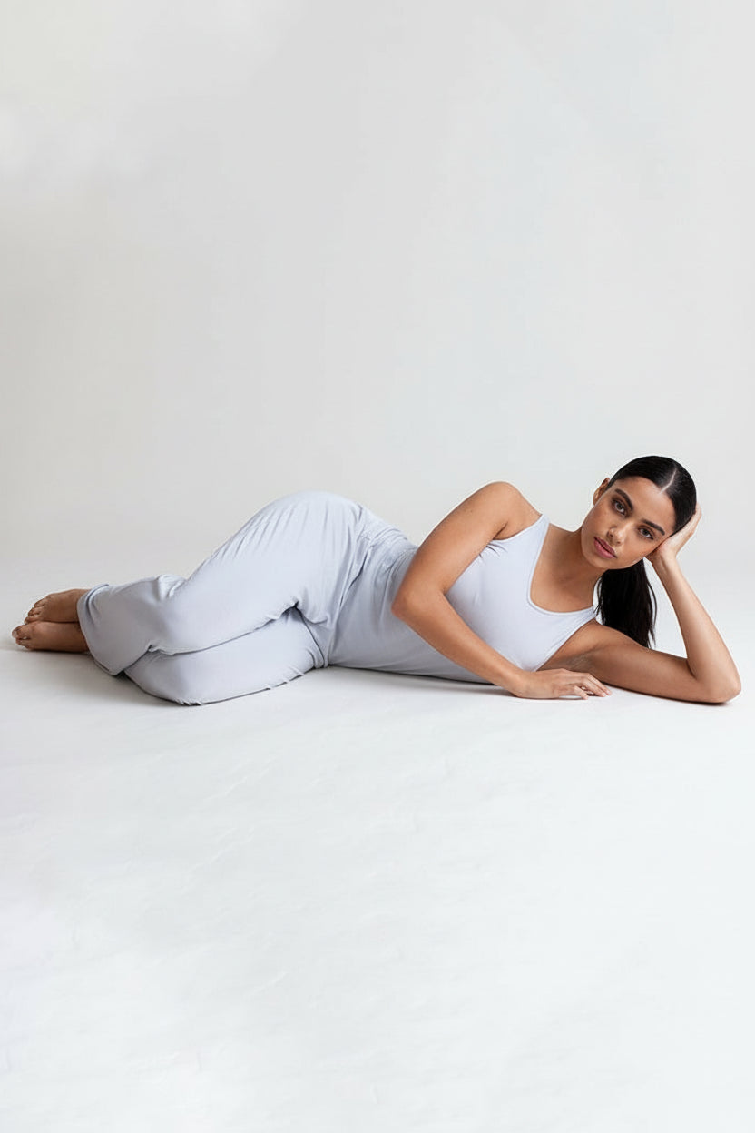 Collagen Lounge Pant - Pearl Grey