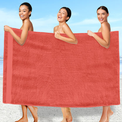 Elegant Comfort 1 Piece Premium Turkish Cotton Oversized Bath Sheet Towel 40 x 80 Inch