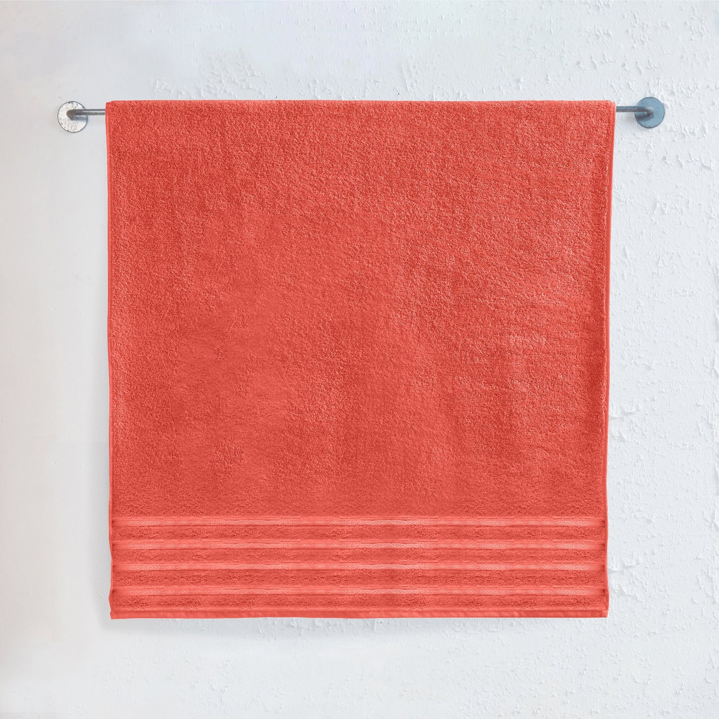 Elegant Comfort 1-Piece Premium Turkish Cotton 4 Lines Stripe Jumbo Towel, 35x 70 inch