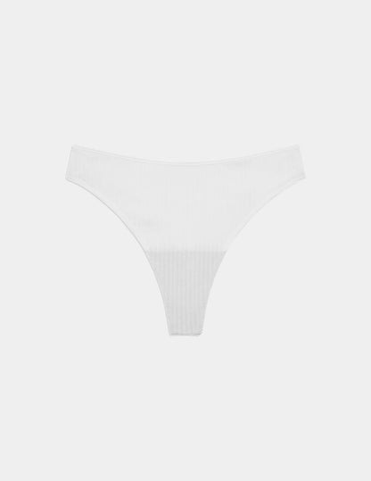 Cotton Rib Thong - Last Call
