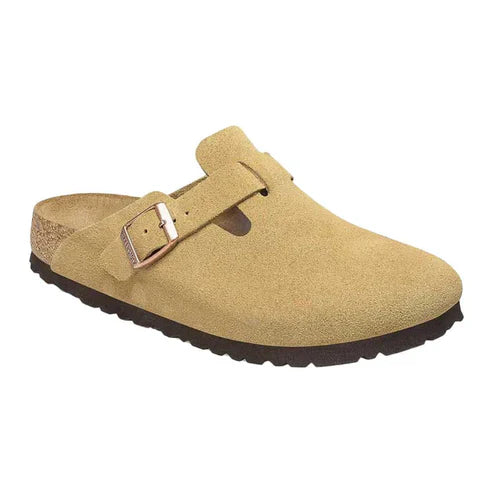 Birkenstock Boston Soft Footbed Suede Leather Clogs
