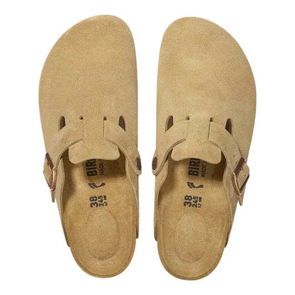 Birkenstock Boston Soft Footbed Suede Leather Clogs