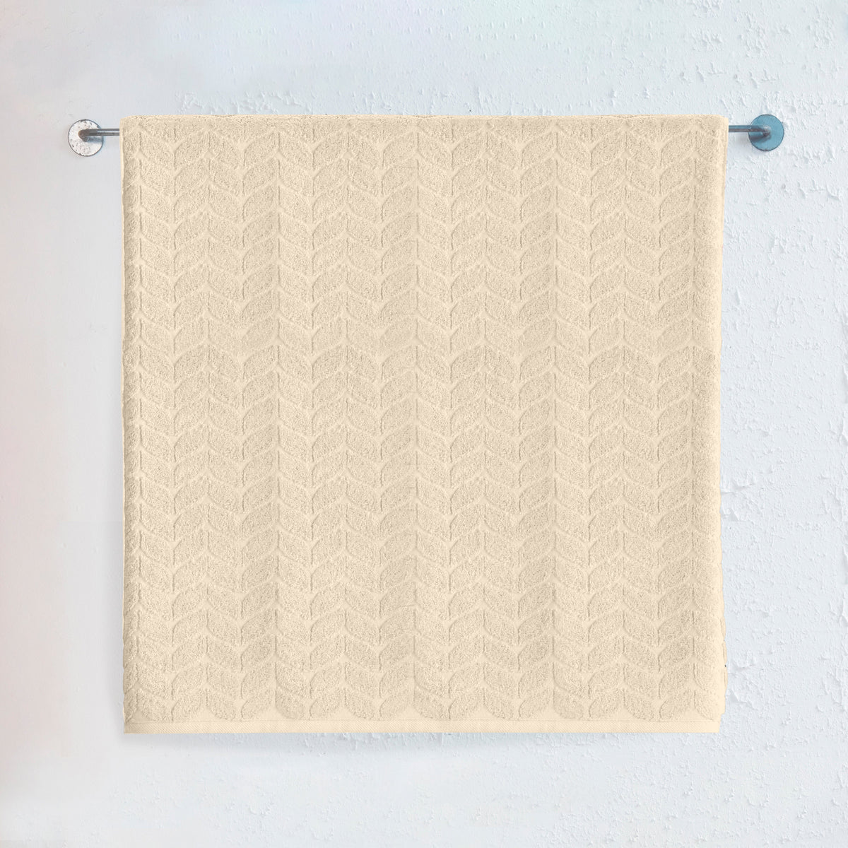 Elegant Comfort 1-Piece Premium Turkish Cotton Braided Jumbo Towel, 35x 70 inch