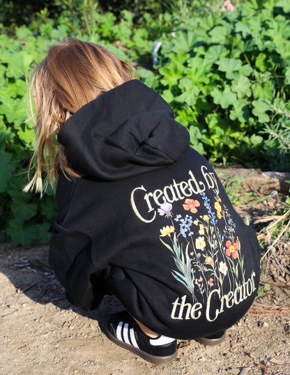 Elevated Faith Created by the Creator Kids Hoodie