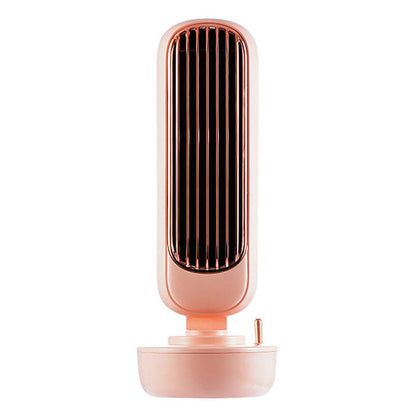 Retro Humidification Tower Fan Creative Two-In-One Spray Fan Desktop USB Integrated Humidification Fan