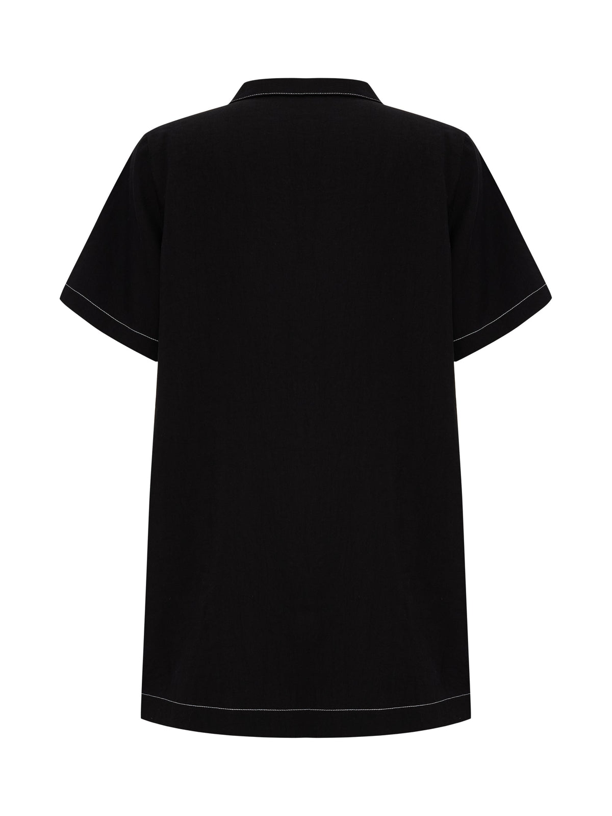 Mae Popover Mini Dress - Black