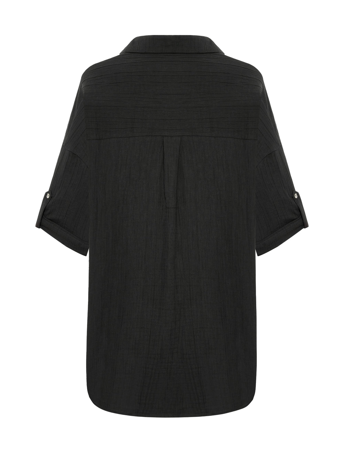 Kaya Oversized Shirt Dress - Charcoal
