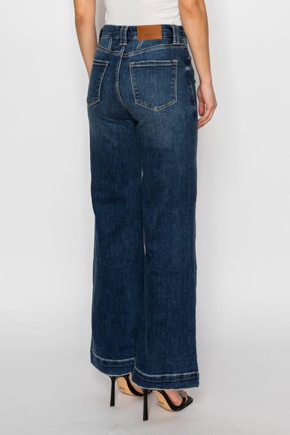 Cindy Tummy Control 90's Vintage Stretch Wide Jeans