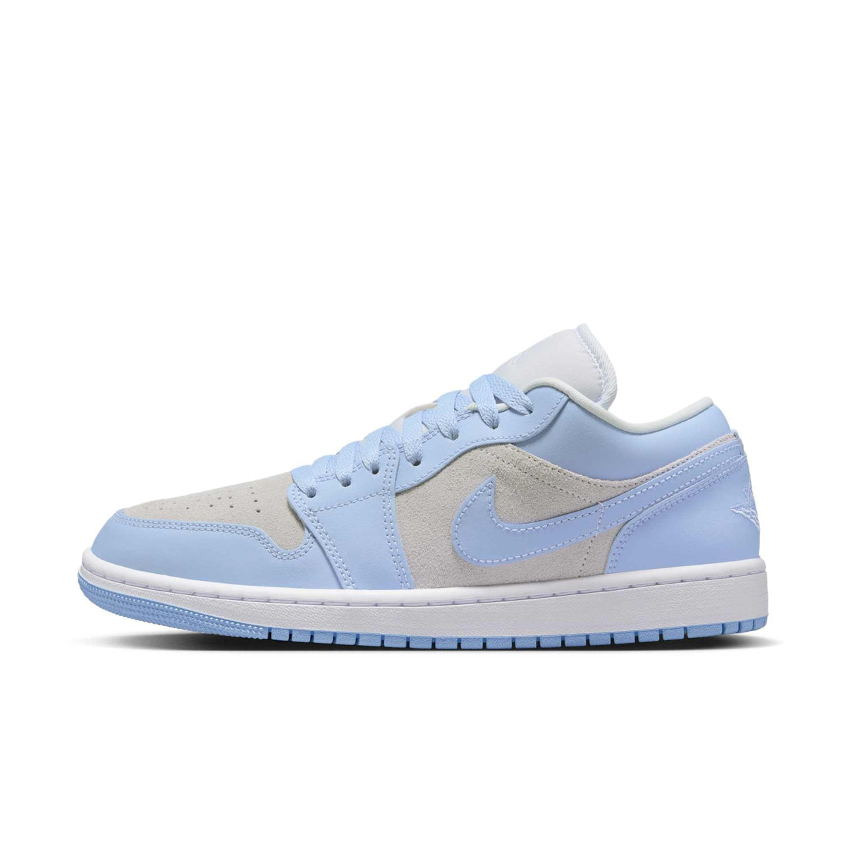 Air Jordan Women's Retro 1 Low 'Football Grey Aluminum' Sneakers