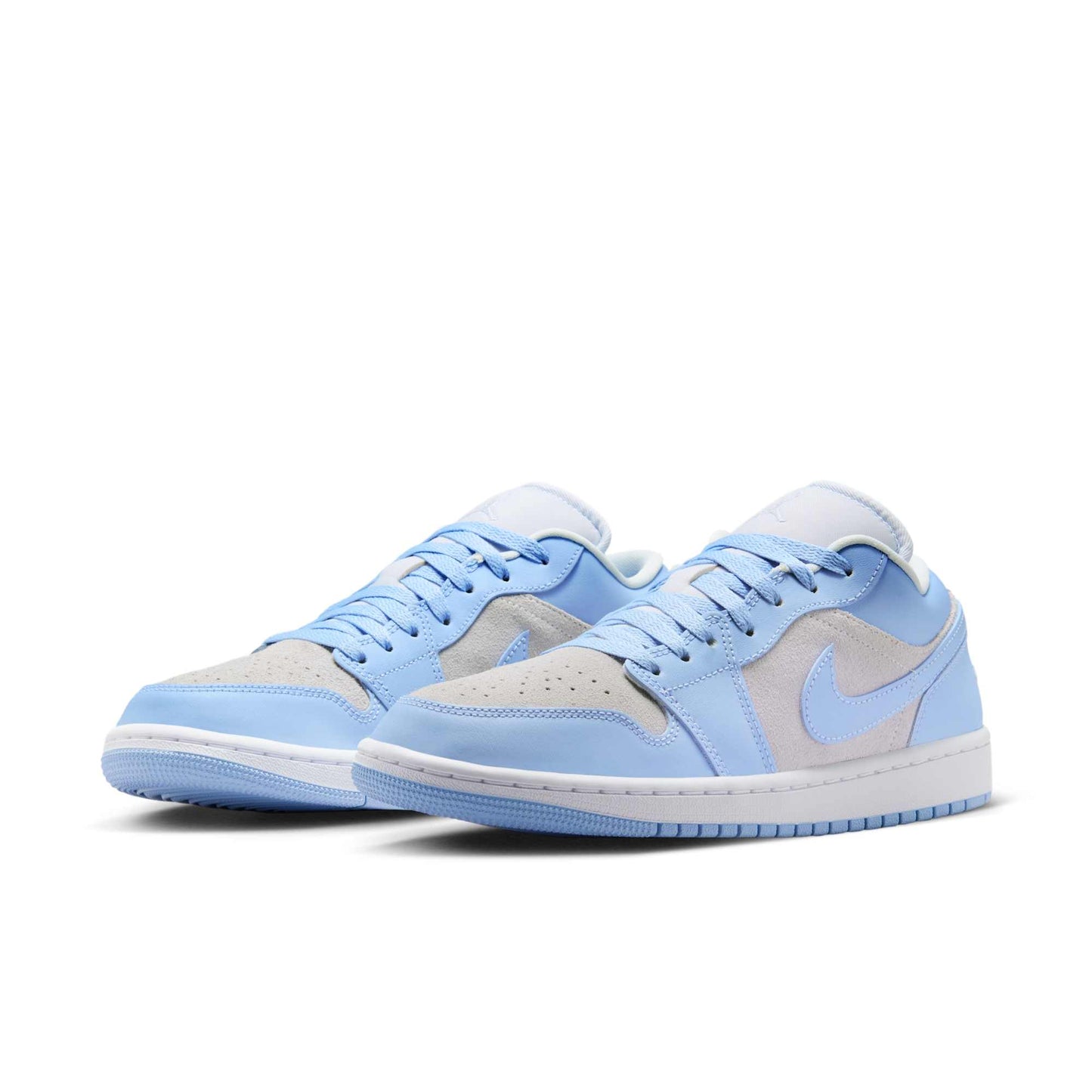 Air Jordan Women's Retro 1 Low 'Football Grey Aluminum' Sneakers