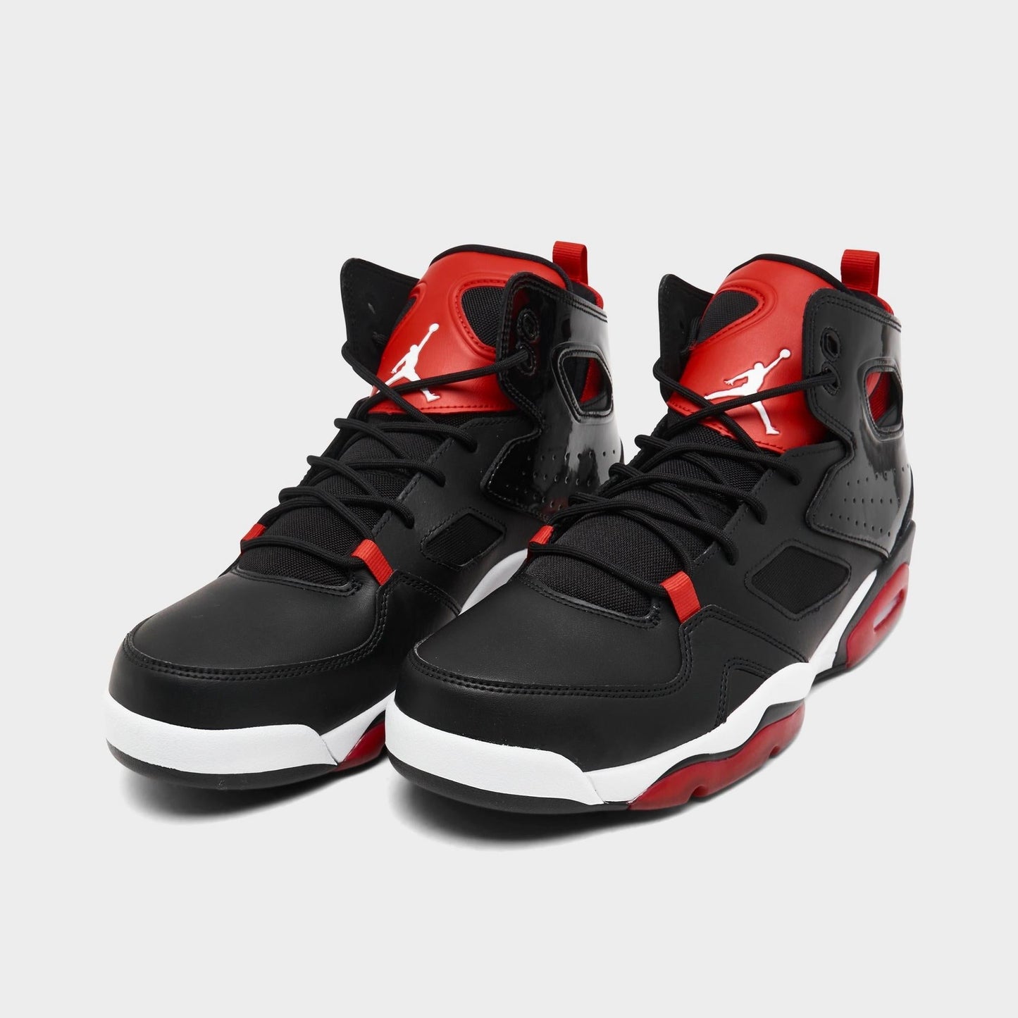 Air Jordan Men's Flight Club 91 'Black University Red' Sneakers