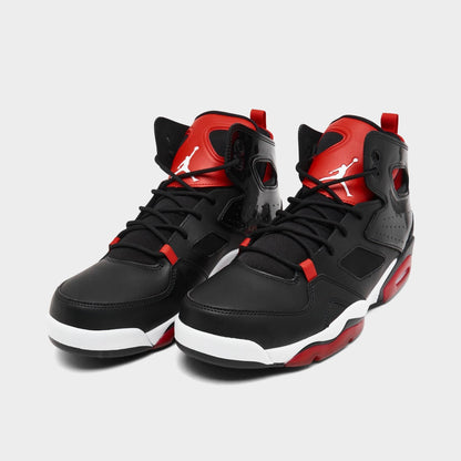 Air Jordan Men's Flight Club 91 'Black University Red' Sneakers
