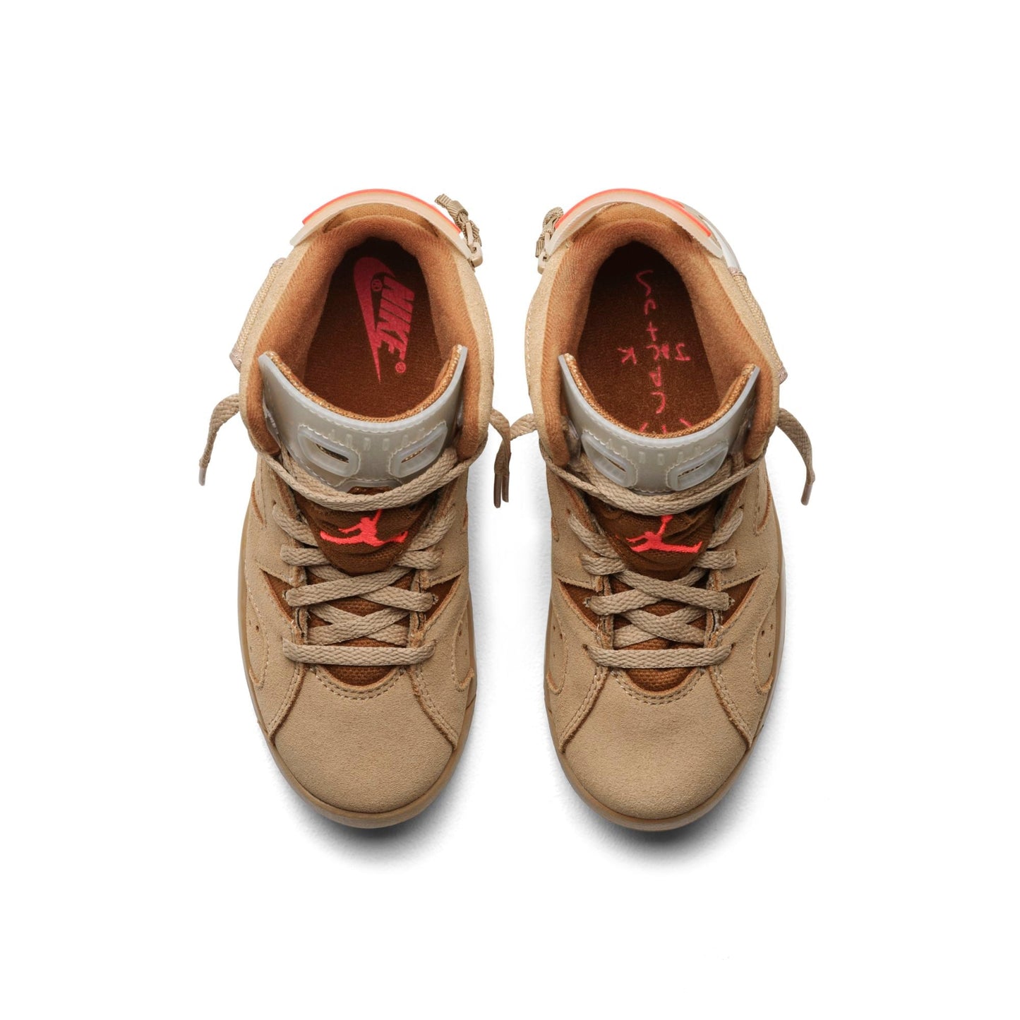 Air Jordan Preschool Retro 6 'Travis Scott British Khaki' Ps Sneakers