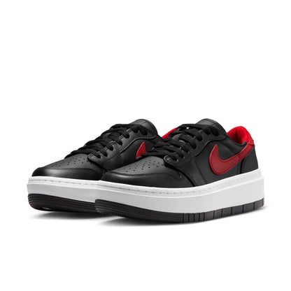 Air Jordan Women's Retro 1 Elevate Low W 'Black Gym Red White' Sneakers