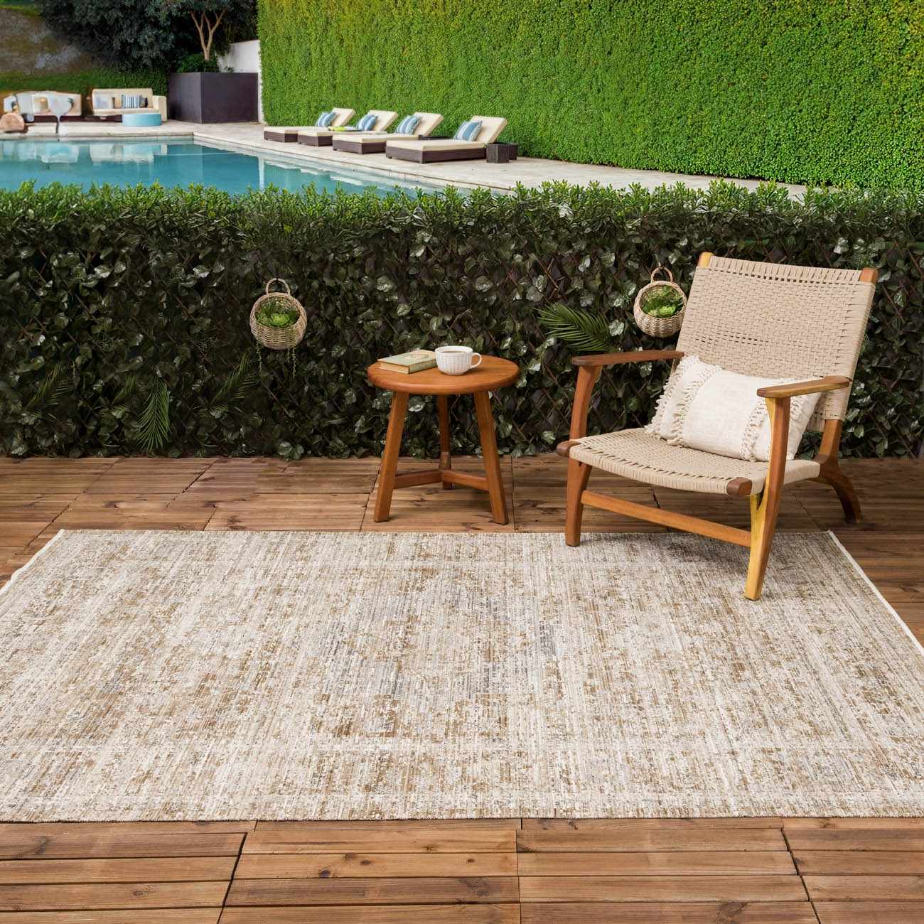 Aistys Washable Outdoor Area Rug
