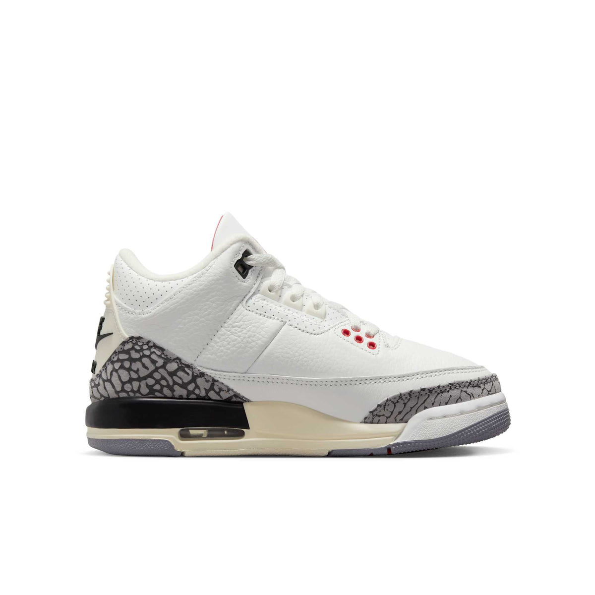 Air Jordan Grade School Retro 3 'White Cement Reimagined' Sneakers