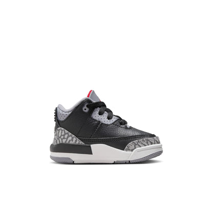 Air Jordan Toddlers Retro 3 'Black Cement 2024' Td Sneakers