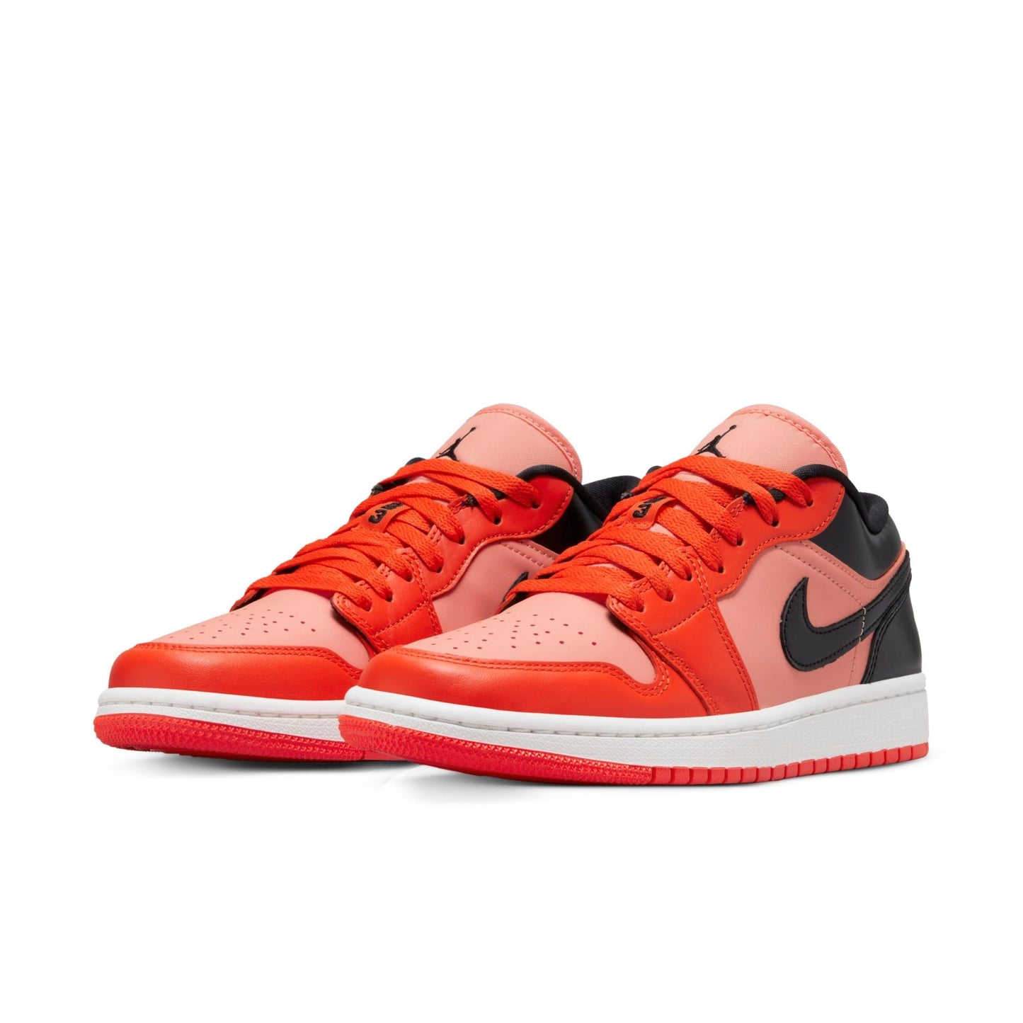Air Jordan Women's Retro 1 Low W 'Orange Black' Sneakers