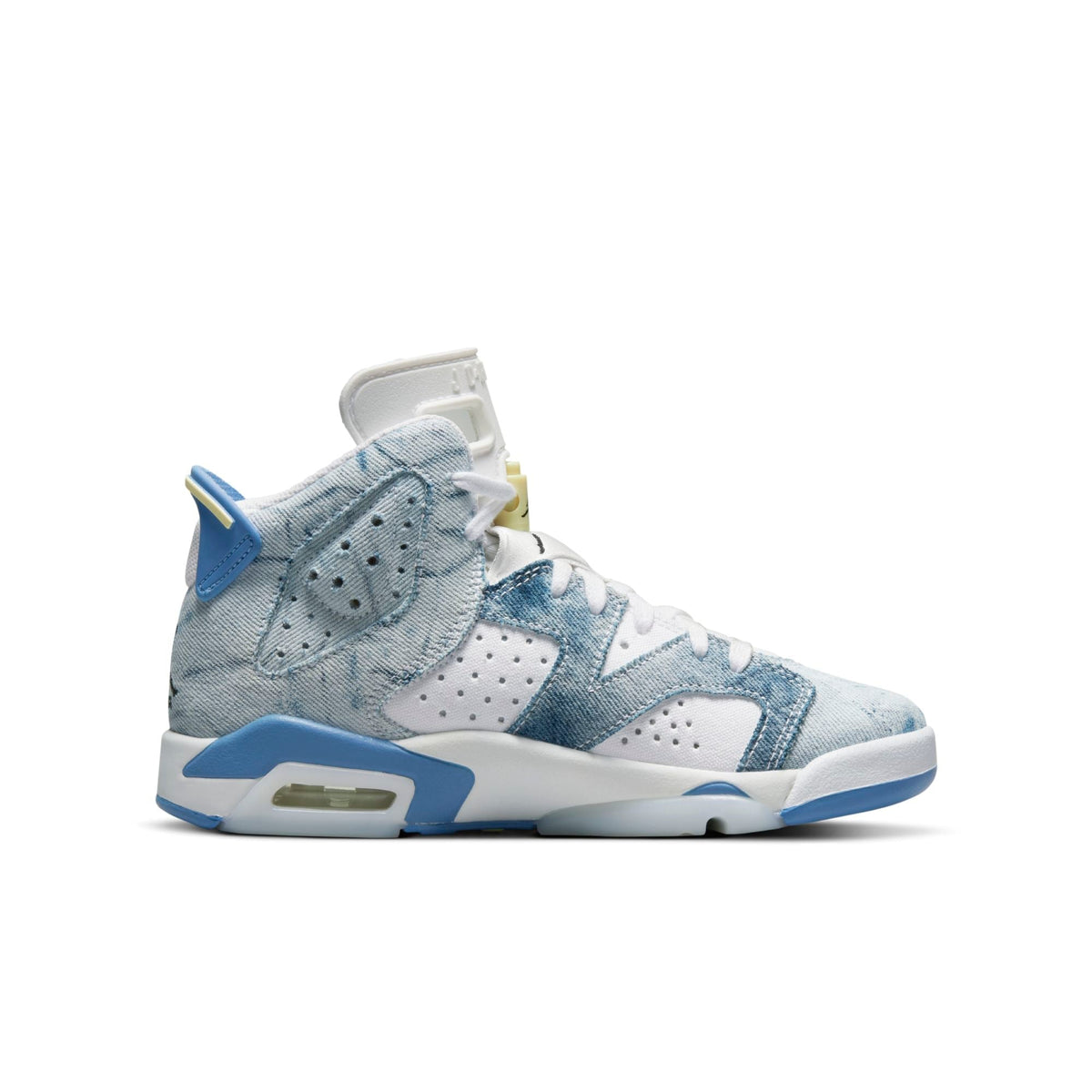 Air Jordan Youth Retro 6 Gs 'Washed Denim' Sneakers