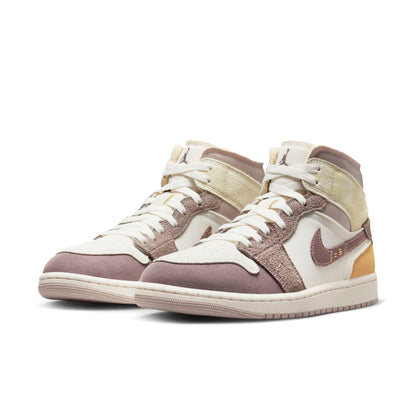Air Jordan Men's Retro 1 Mid Se Craft 'Taupe Haze' Sneakers