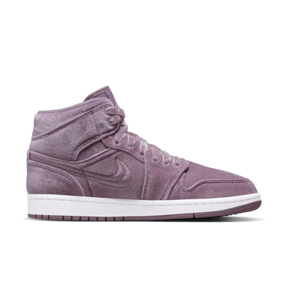 Air Jordan Women's Retro 1 Mid Se 'Purple Velvet' Sneakers