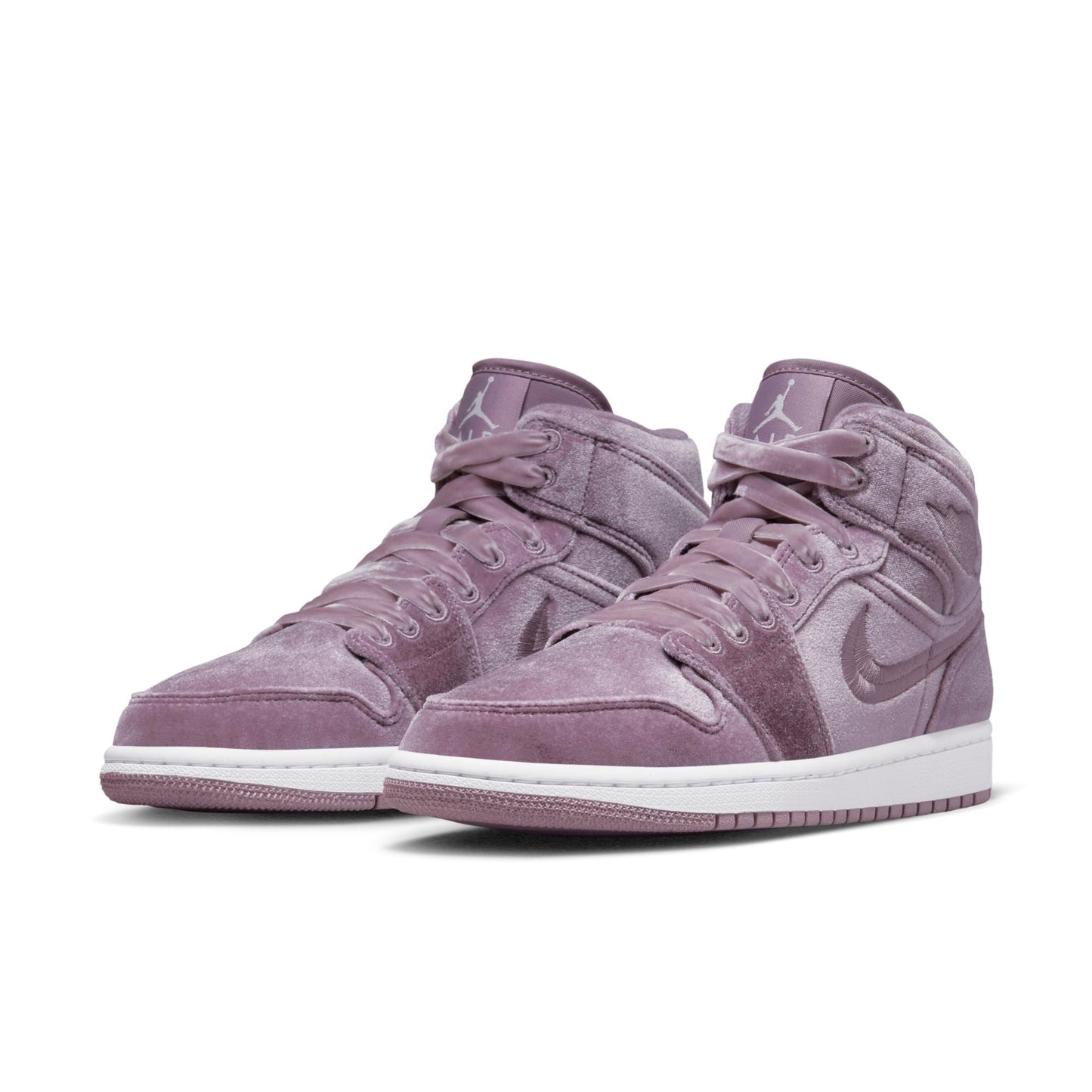 Air Jordan Women's Retro 1 Mid Se 'Purple Velvet' Sneakers