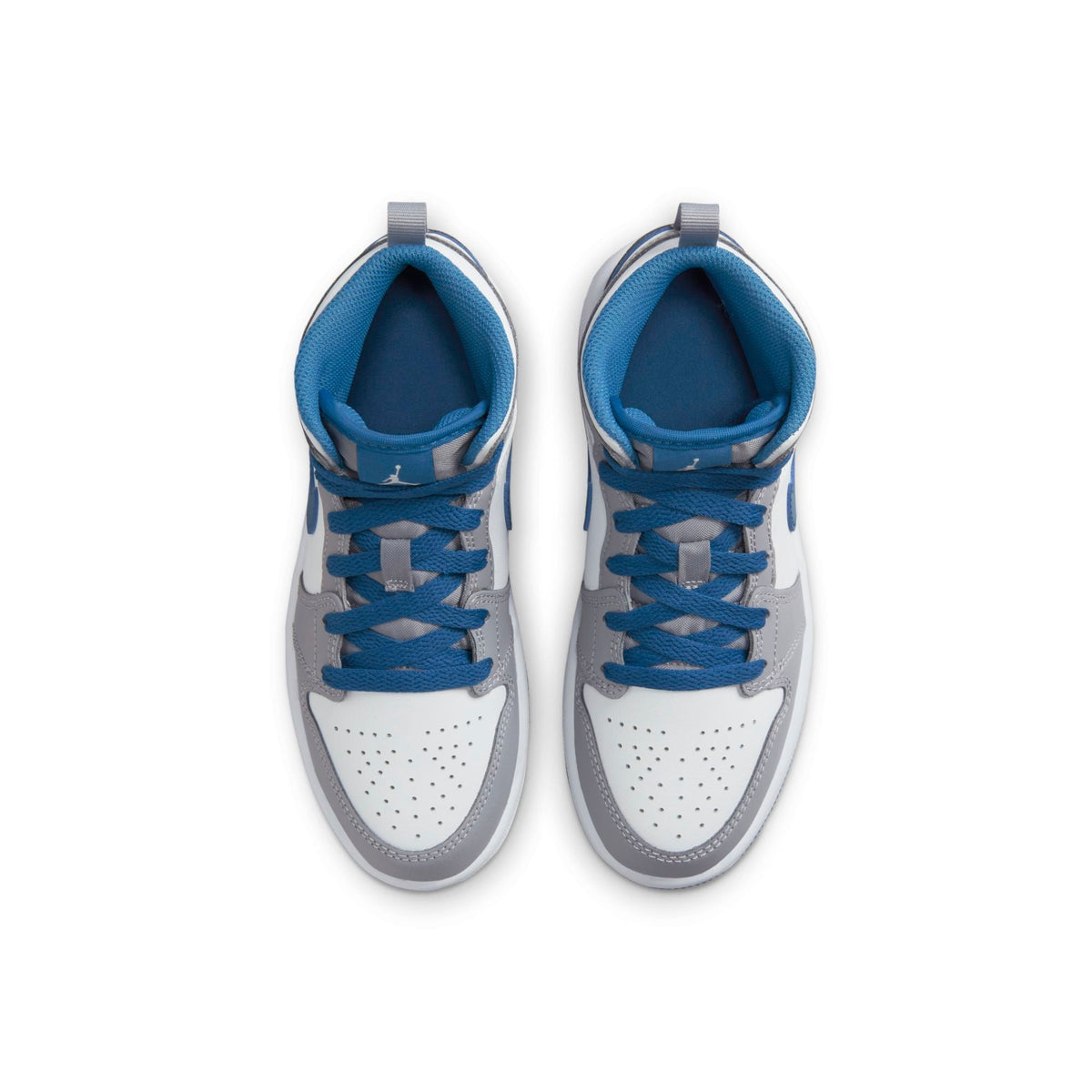 Air Jordan Preschool Retro 1 Mid 'True Blue Cement Ps' (Ps)'