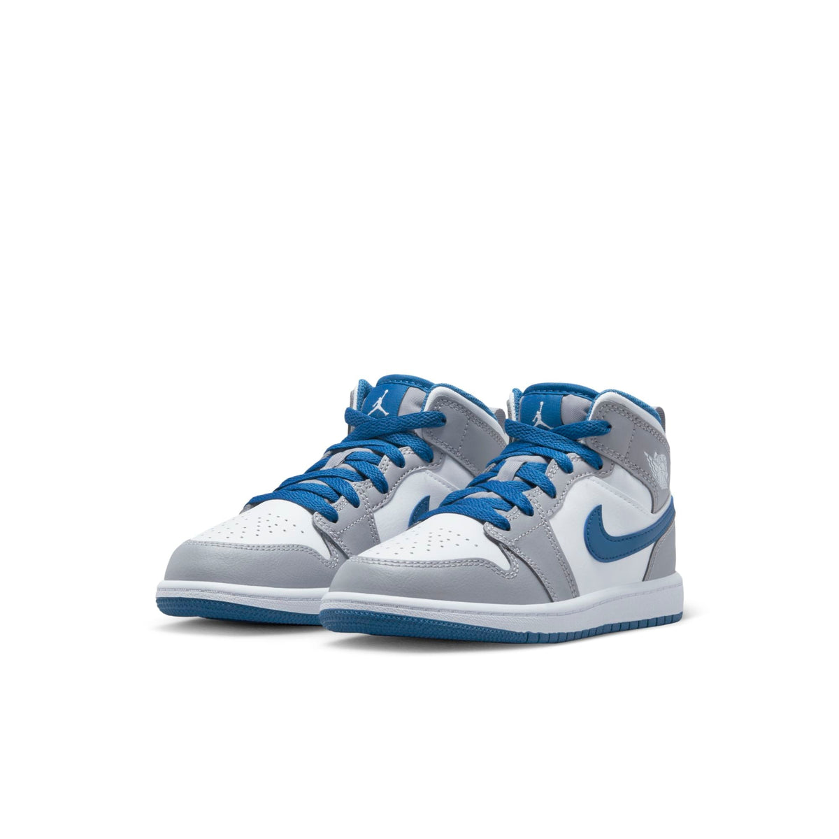 Air Jordan Preschool Retro 1 Mid 'True Blue Cement Ps' (Ps)'