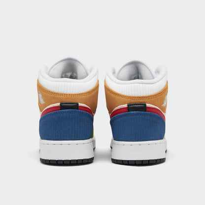 Air Jordan Grade School Retro 1 Mid Se 'Messy Room' Gs Sneakers