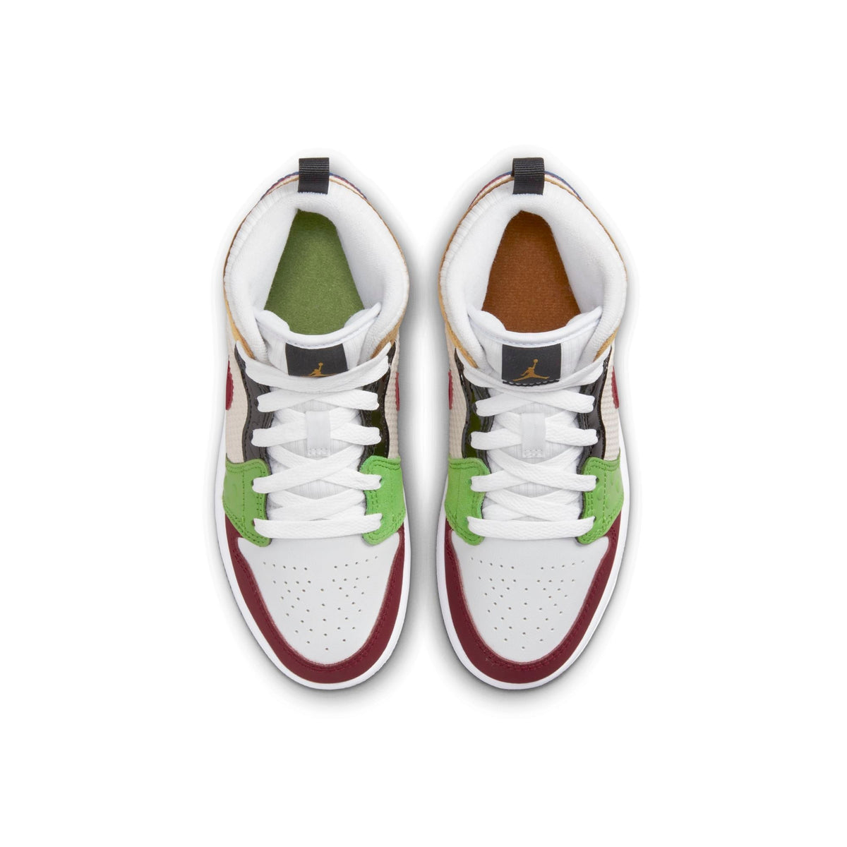 Air Jordan Preschool Retro 1 Mid Se Ps 'Messy Room' Sneakers
