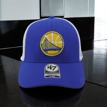 47 Brand Men's NBA Gs Warriors Western Conf Stretch Fit Hat Hats