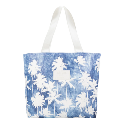 Aloha Day Tripper Tote Bag - Coco Palms Indigo
