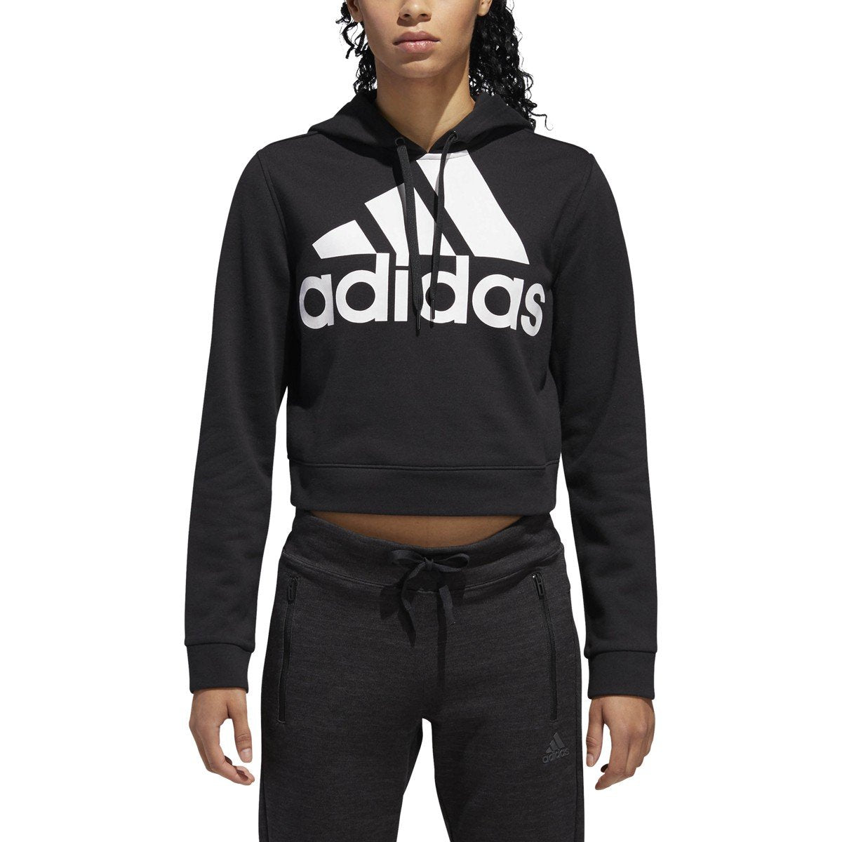 adidas Women's Badge Of Sport Crop Hoodie