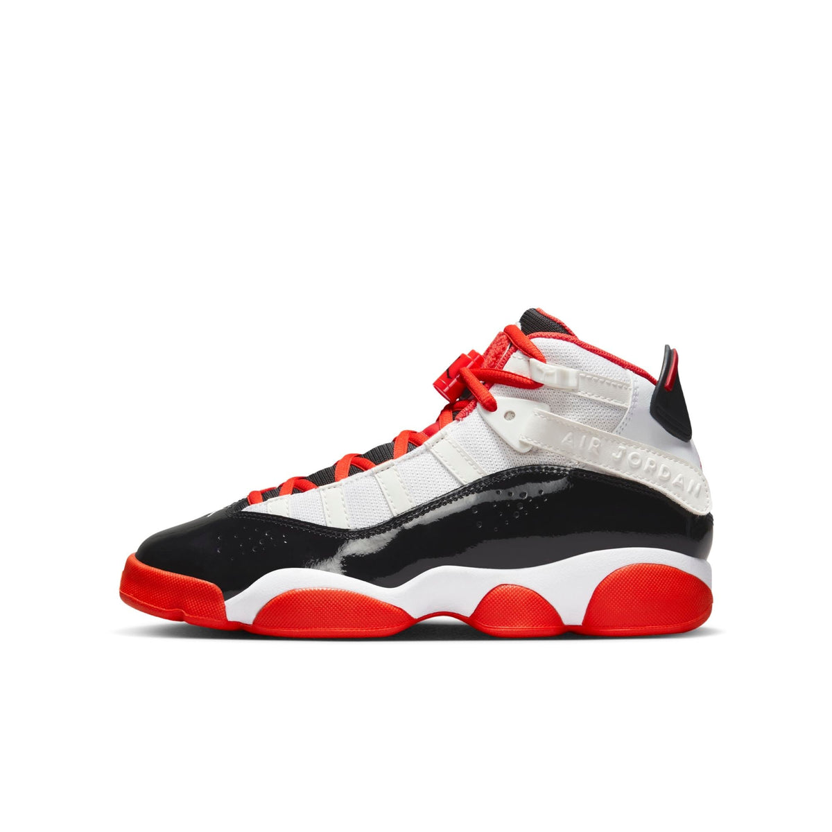 Air Jordan Grade School 6 Rings Gs 'White Black Team Orange' Sneakers