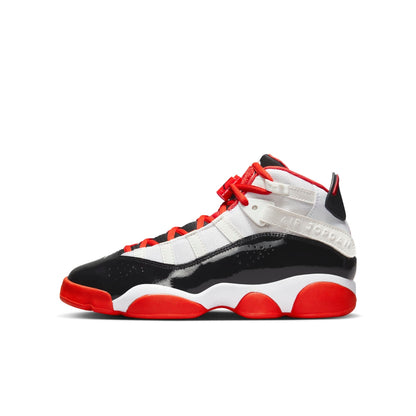 Air Jordan Grade School 6 Rings Gs 'White Black Team Orange' Sneakers