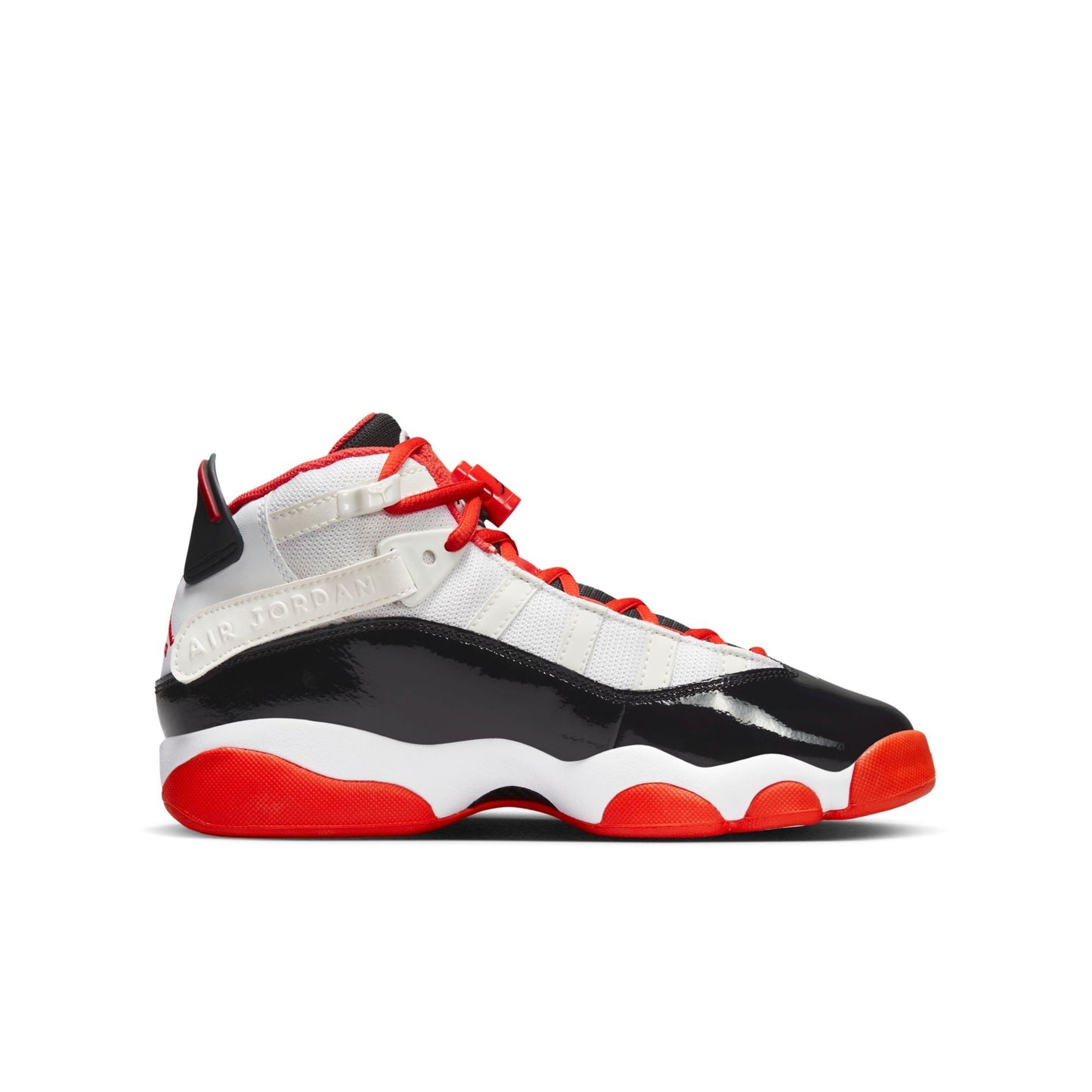 Air Jordan Grade School 6 Rings Gs 'White Black Team Orange' Sneakers