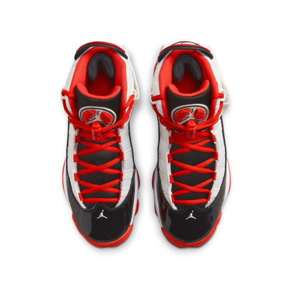 Air Jordan Grade School 6 Rings Gs 'White Black Team Orange' Sneakers