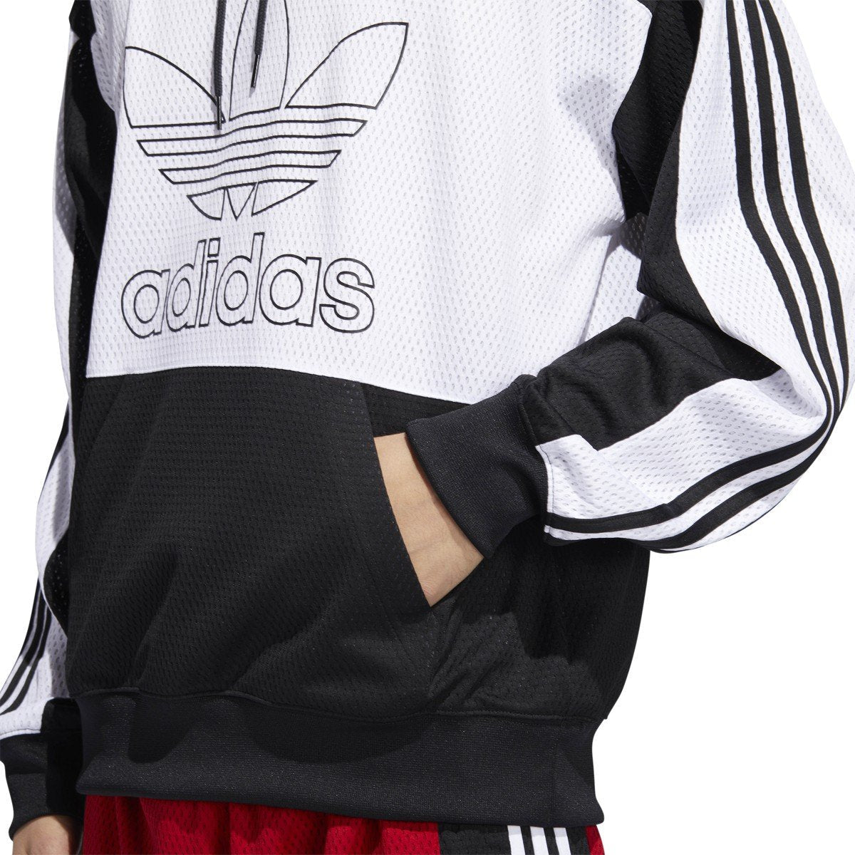 adidas Men's Originals Mesh Layup Hoodie Sweaters
