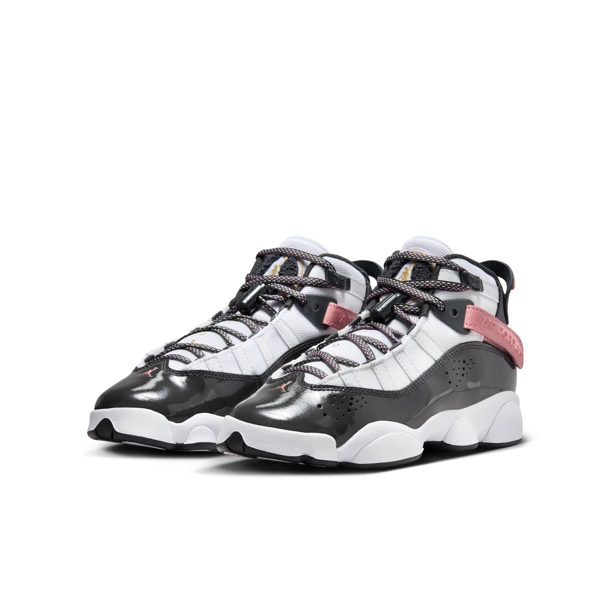 Air Jordan Grade School 6 Rings 'White Red Stardust Vapor Green Anthracite Gs' Sneakers