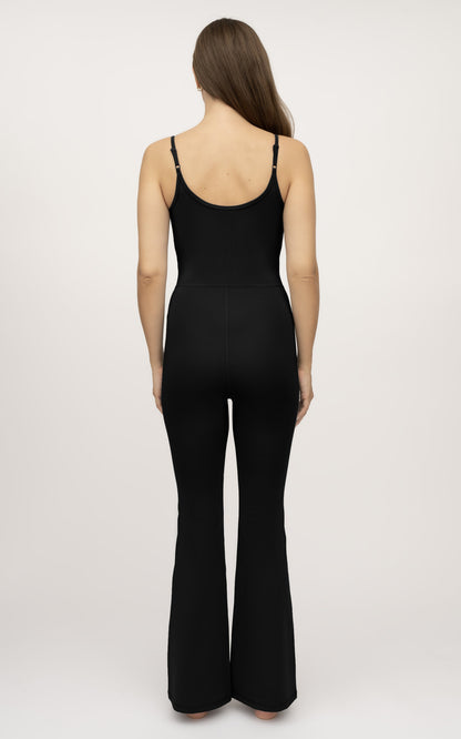 90 Degree by Reflex Illusion Ribbed Flare Jumpsuit