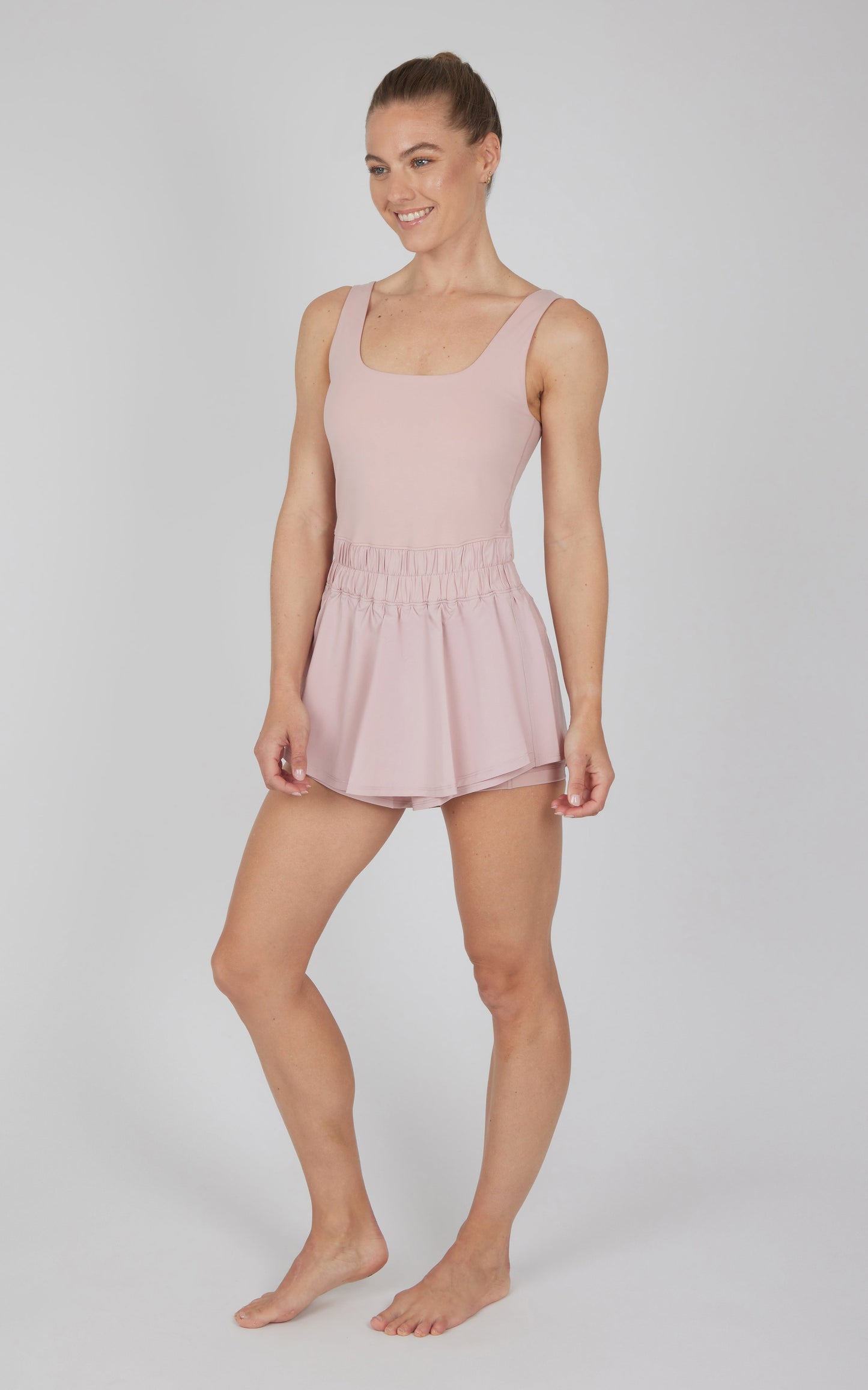 90 Degree by Reflex Lux Hybrid Skort Romper