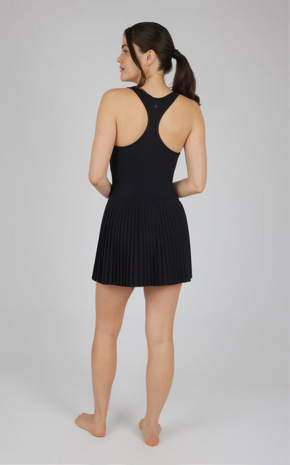 90 Degree by Reflex Yogalicious Lux Mini Pleated Dress