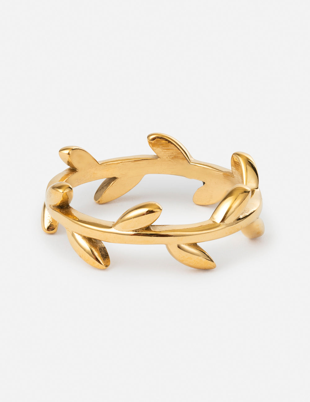 Elevated Faith Dainty Olive Branch Ring