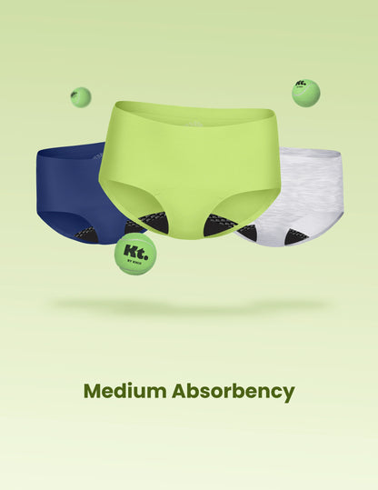 Teen Leakproof UltraThin No-Show Boyshort 3-Pack