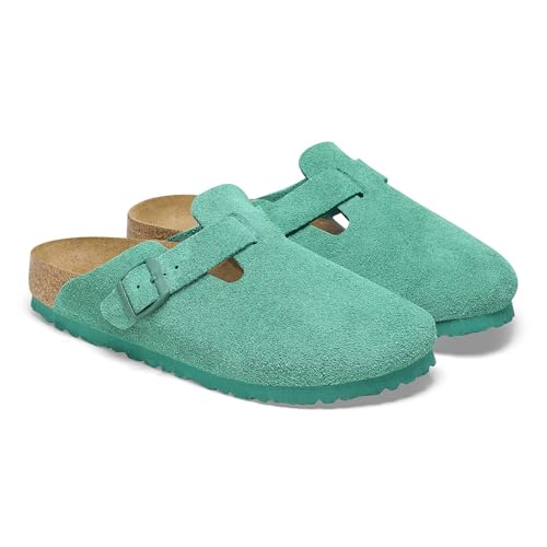 Birkenstock Boston Suede Leather Clogs