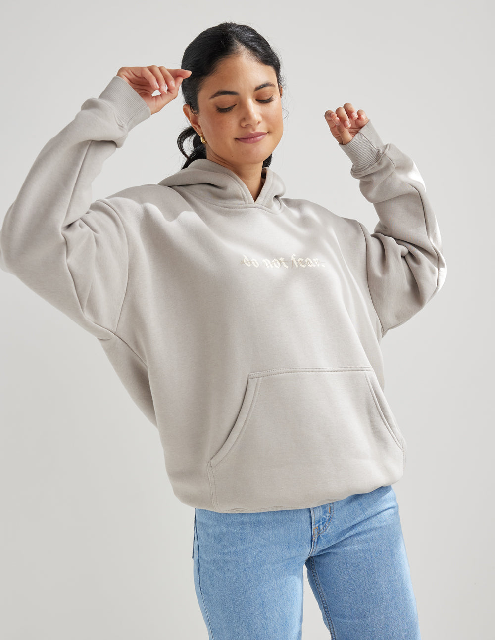 Elevated Faith Do Not Fear Grey Unisex Hoodie