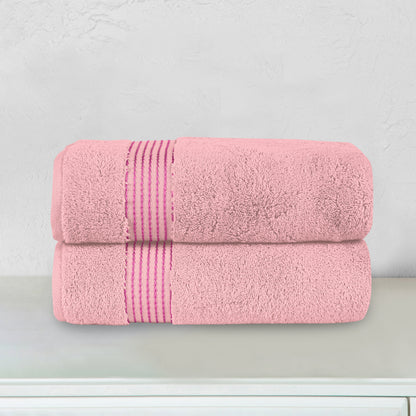 Elegant Comfort 2 Pack Premium Turkish Cotton Bath Towel Set, 27 x 54 inch