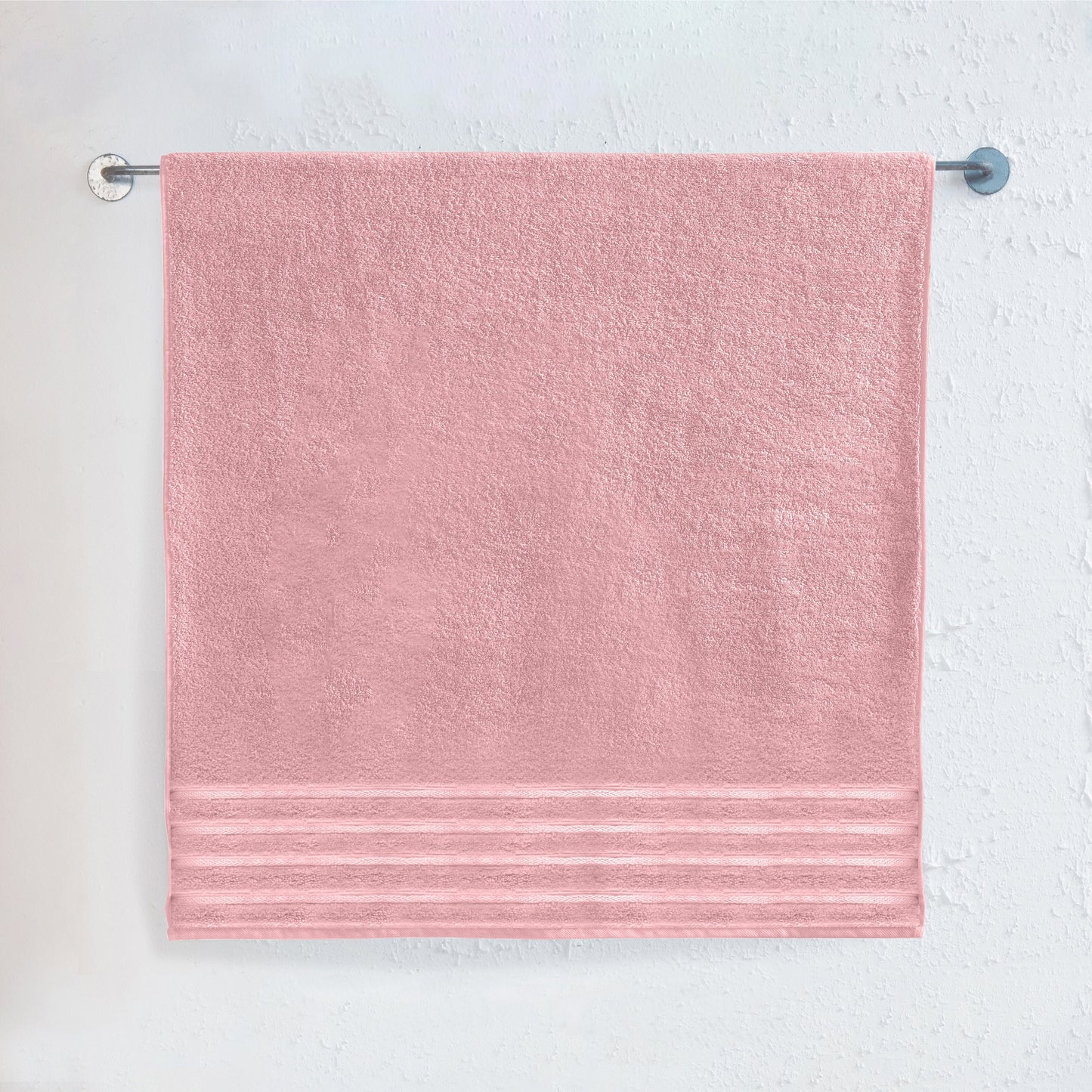 Elegant Comfort 1-Piece Premium Turkish Cotton 4 Lines Stripe Jumbo Towel, 35x 70 inch